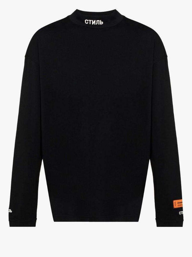 Black Ã_x0090_Â¡Ã_x0090_Â¢Ã_x0090_Ë_x009c_Ã_x0090_â_x0080_ºÃ_x0090_Â¬ Cotton Long Sleeve T-shirt