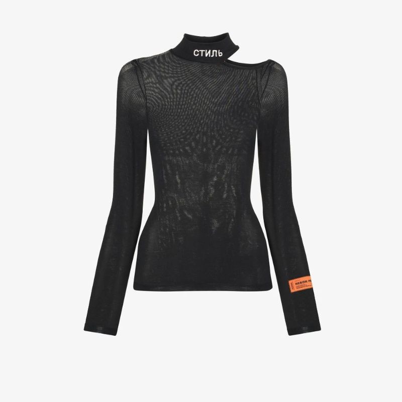 Logo Cutout Shoulder T-shirt