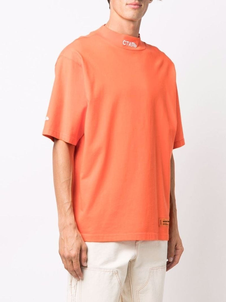 Orange Ã_x0090_Â¡Ã_x0090_Â¢Ã_x0090_Ë_x009c_Ã_x0090_â_x0080_ºÃ_x0090_Â¬ Cotton Short Sleeve T-shirt