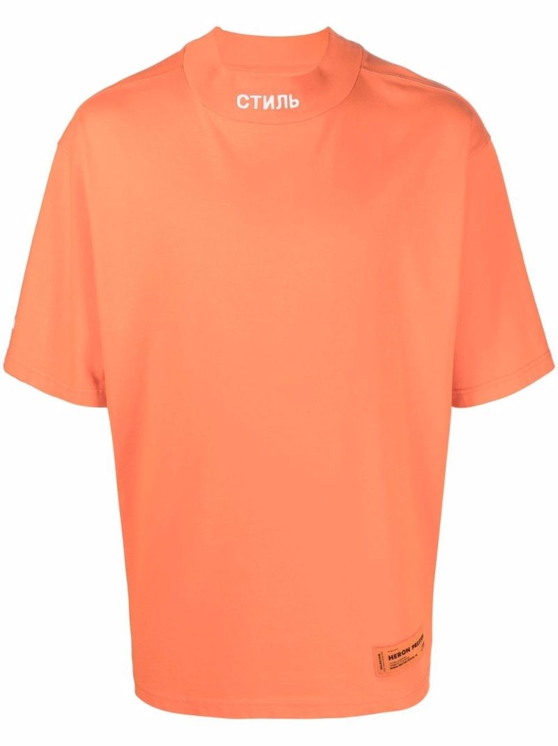 Orange Ã_x0090_Â¡Ã_x0090_Â¢Ã_x0090_Ë_x009c_Ã_x0090_â_x0080_ºÃ_x0090_Â¬ Cotton Short Sleeve T-shirt