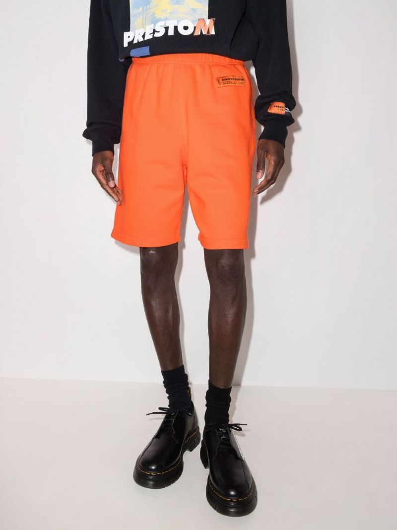 Logo Cotton Track Shorts