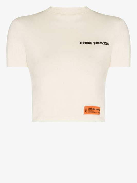 Baby Gothic Logo Cropped T-shirt