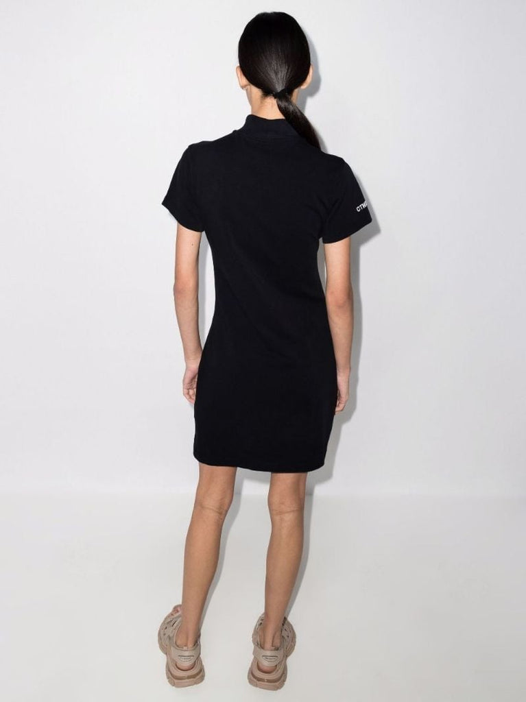 Ctnmb Turtleneck Cotton Mini Dress