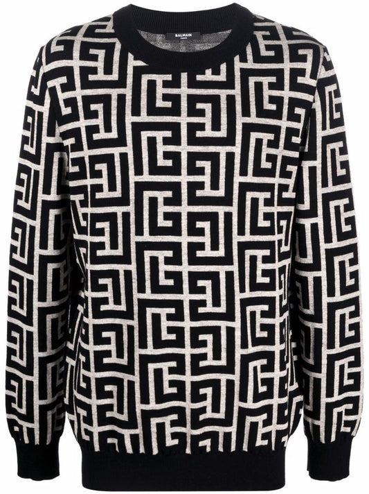 Monogram Crew Neck Sweater