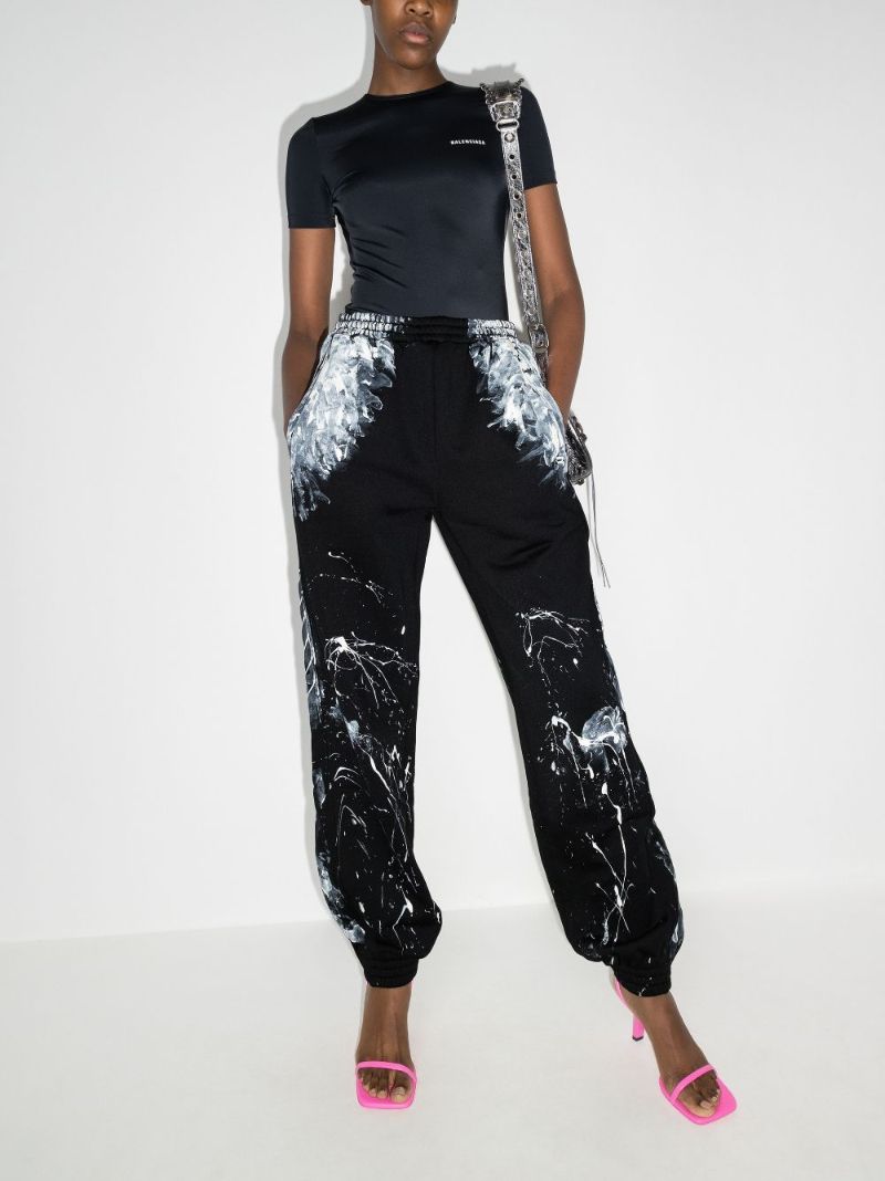 Stain Print Track Pants