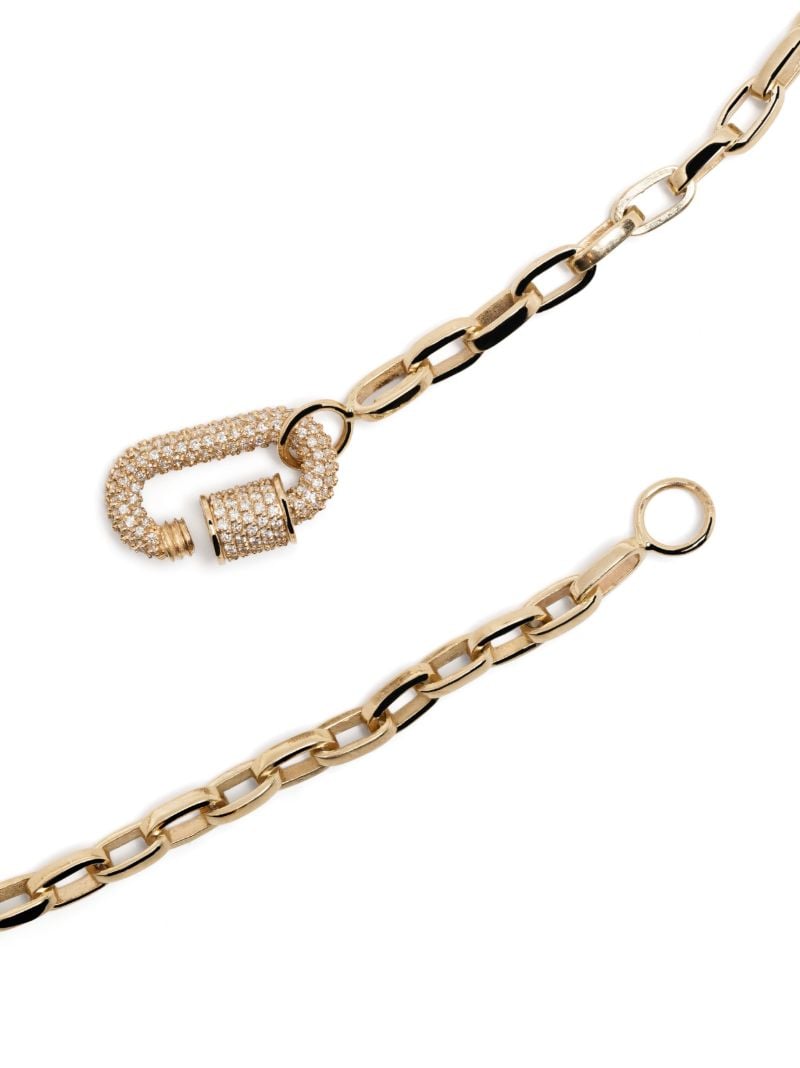 14k Yellow Gold Biker 15 Inch Turquoise Beaded Necklace Chain