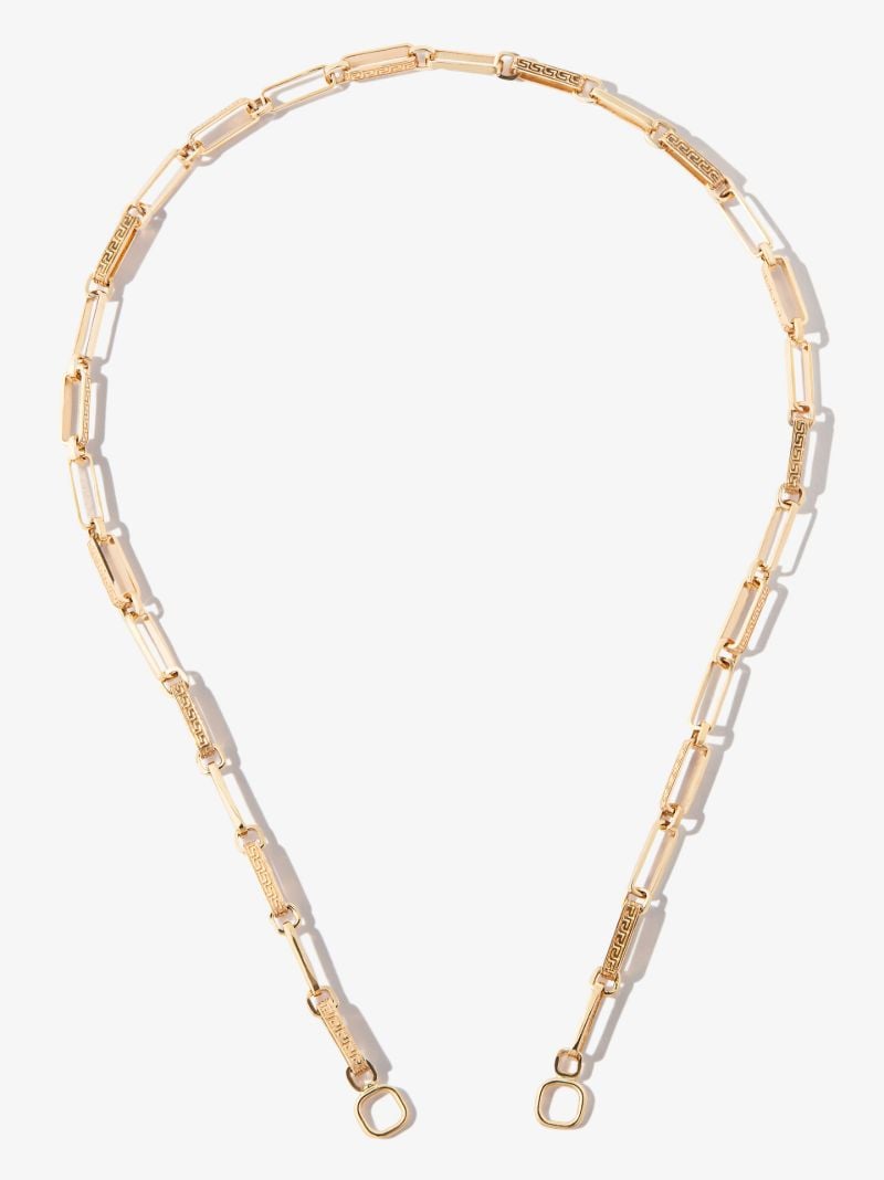 14k Yellow Gold Meander Chain 16 Inch Necklace