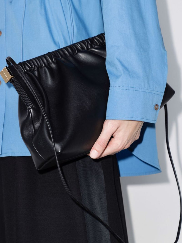 Black the Bar Vegan Leather Clutch Bag