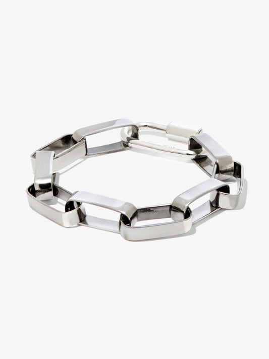 Sterling Silver Biker Chain 7.75 Inch Bracelet