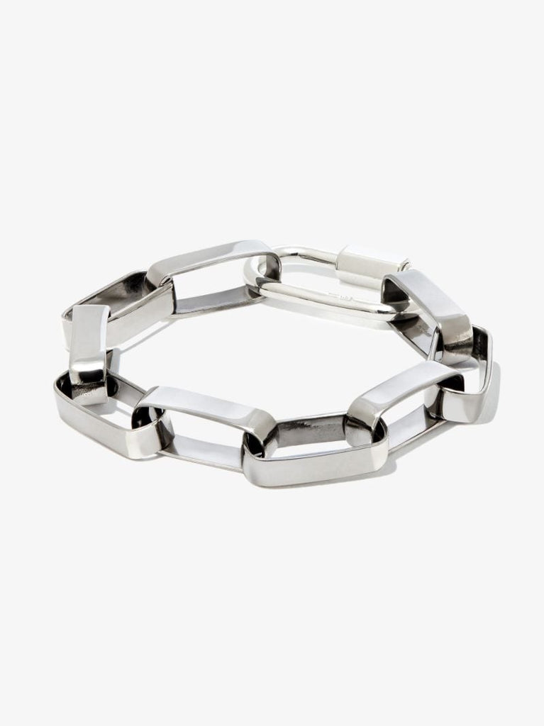 Sterling Silver Biker Chain 7.75 Inch Bracelet
