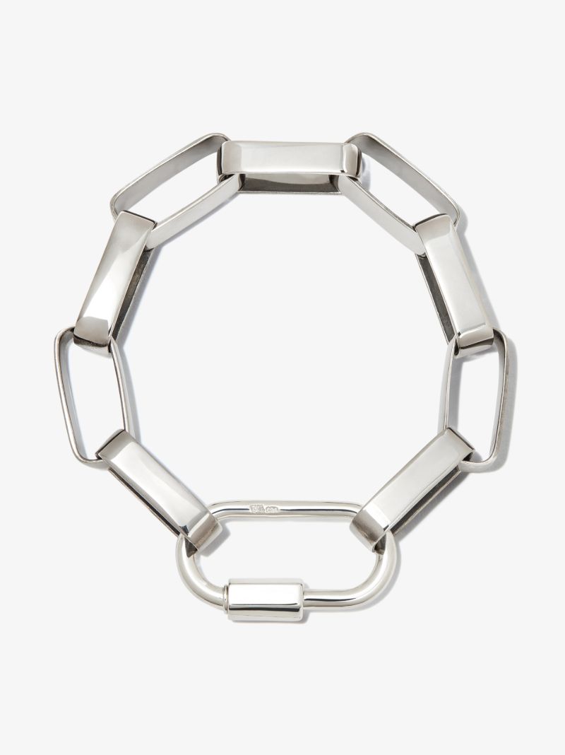 Sterling Silver Biker Chain 7.75 Inch Bracelet