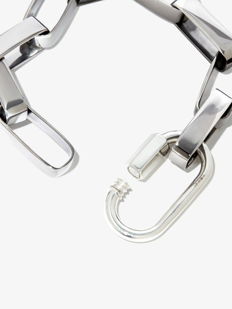 Sterling Silver Biker Chain 7.75 Inch Bracelet