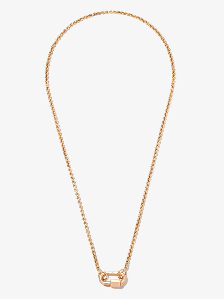 14k Yellow Gold Baby Lock Chain Necklace