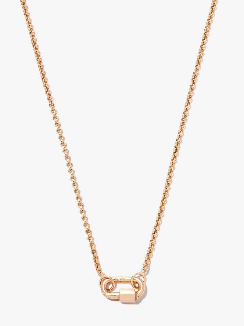 14k Yellow Gold Baby Lock Chain Necklace