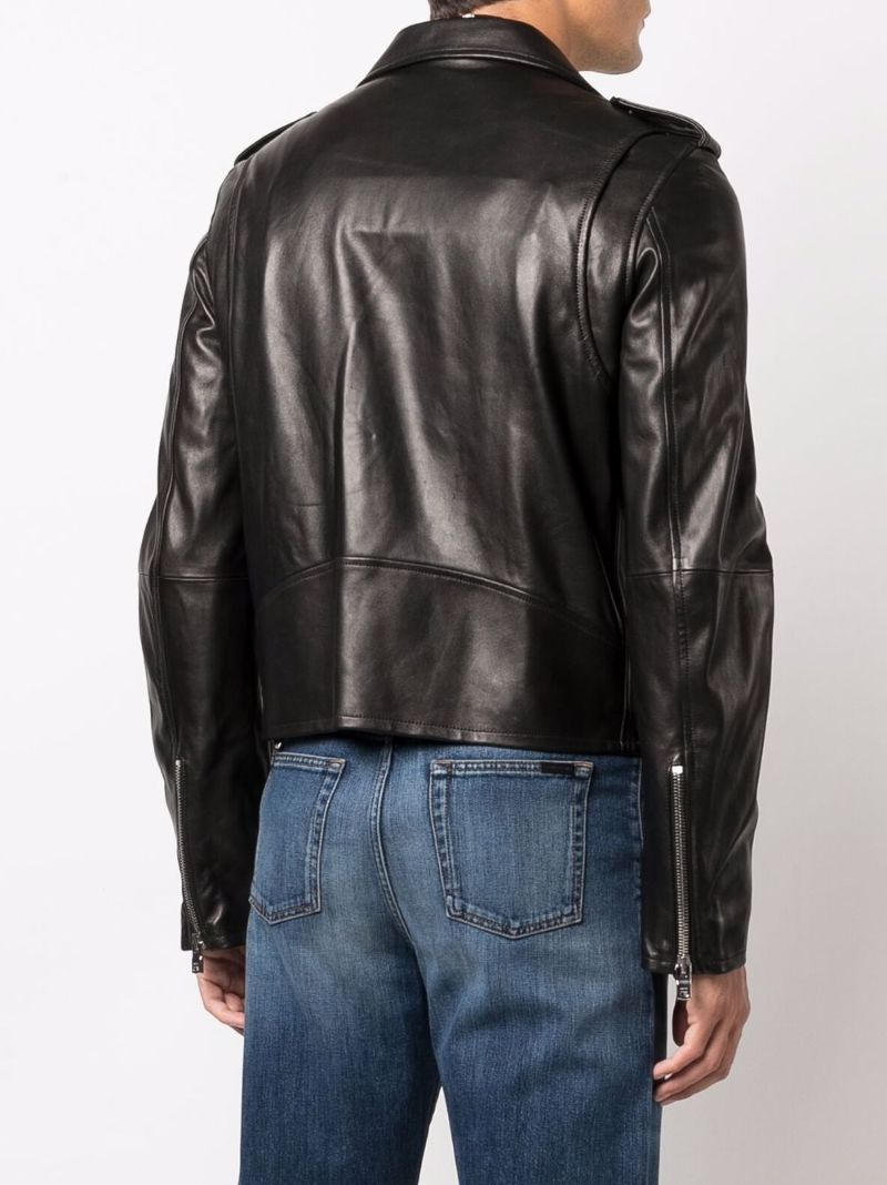 Black Leather Biker Jacket