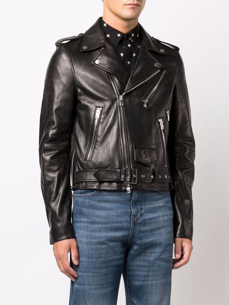 Black Leather Biker Jacket
