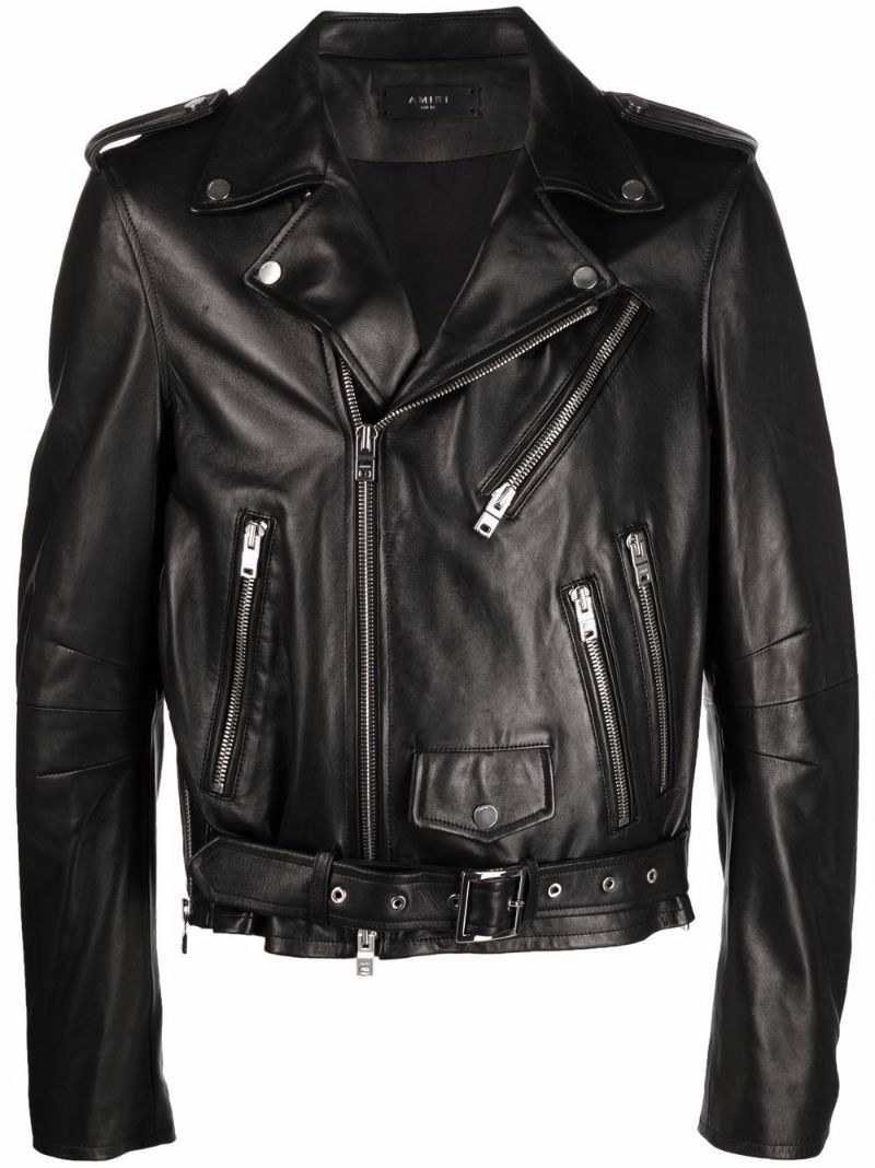 Black Leather Biker Jacket