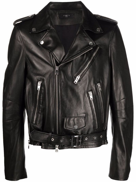 Black Leather Biker Jacket