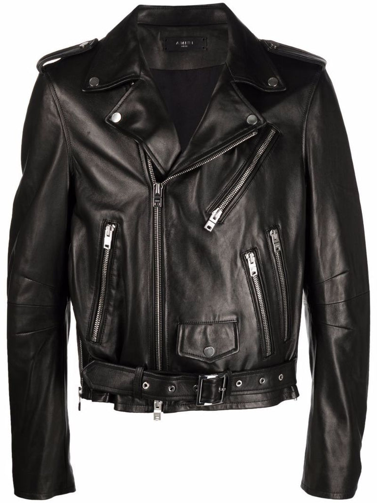Black Leather Biker Jacket