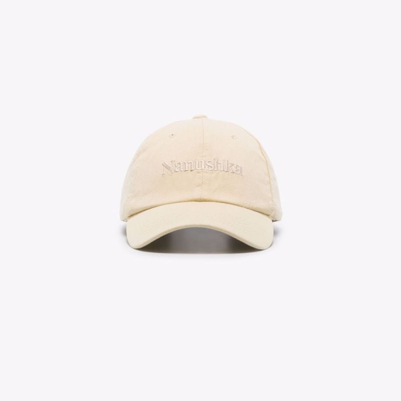 Yellow Logo Embroidered Organic Cotton Baseball Cap