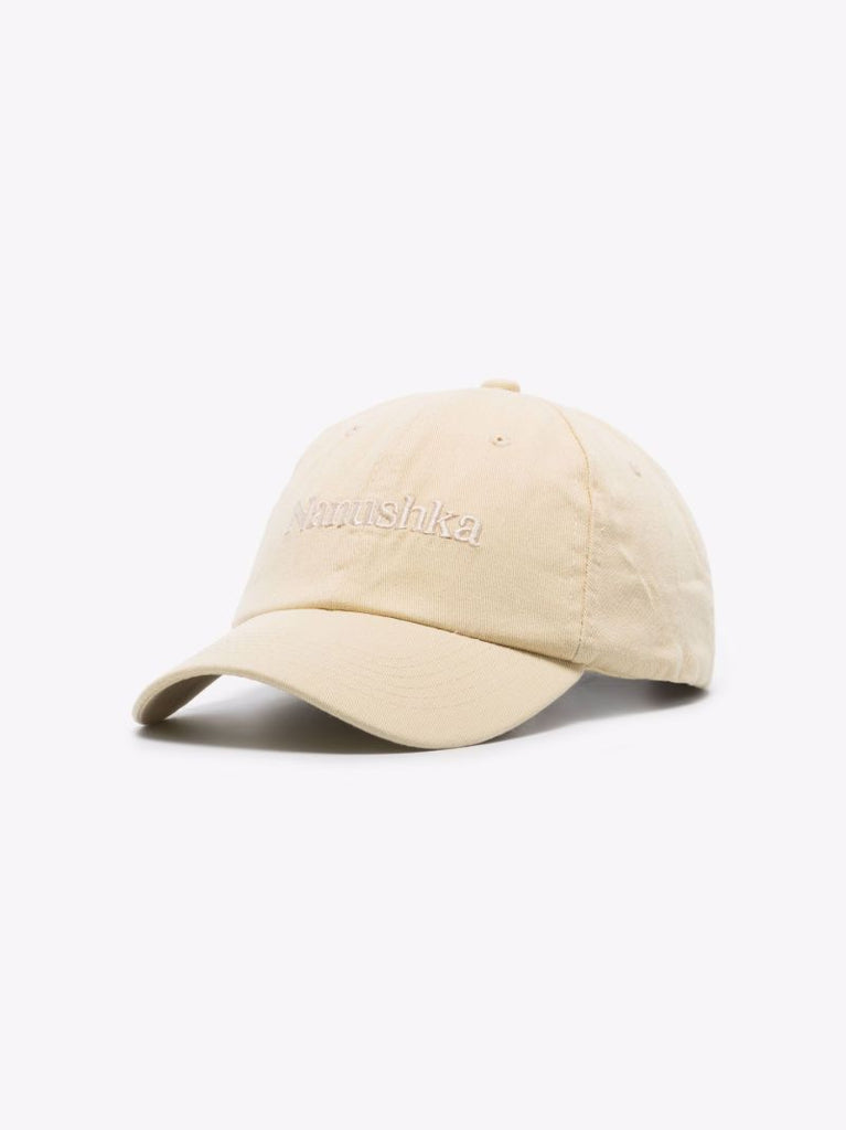 Yellow Logo Embroidered Organic Cotton Baseball Cap