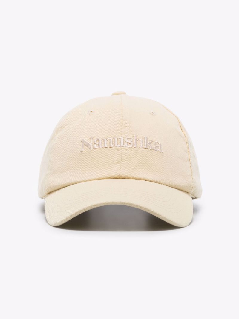 Yellow Logo Embroidered Organic Cotton Baseball Cap