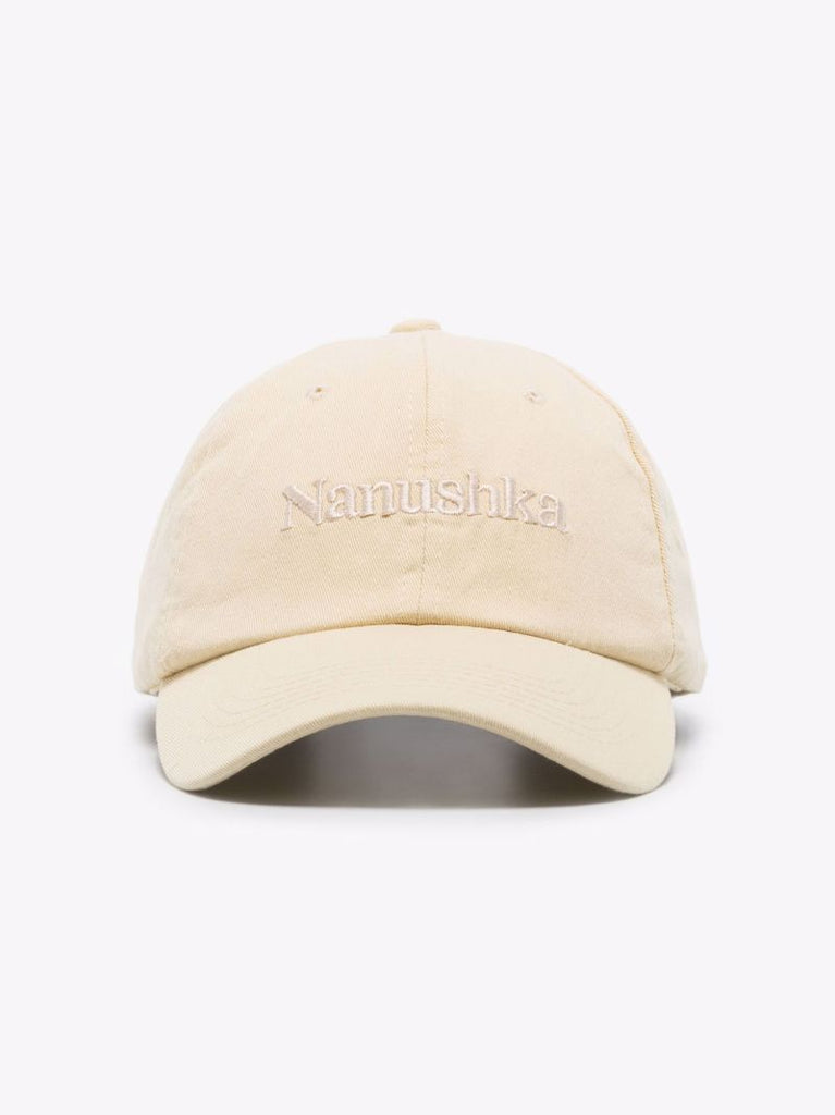 Yellow Logo Embroidered Organic Cotton Baseball Cap