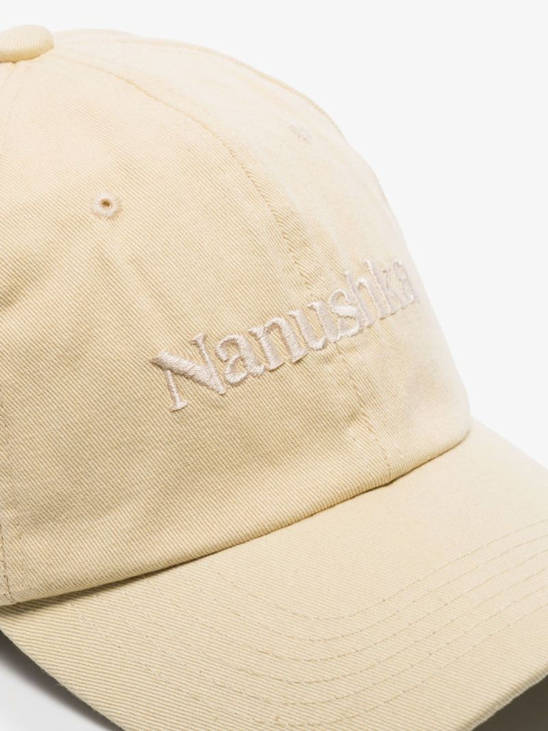 Yellow Logo Embroidered Organic Cotton Baseball Cap