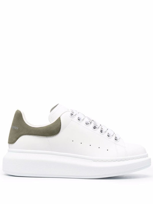 White and Green Oversized Sneakers