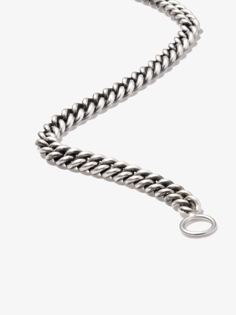 Sterling Silver Heavy Curb Chain 20 Inch Necklace