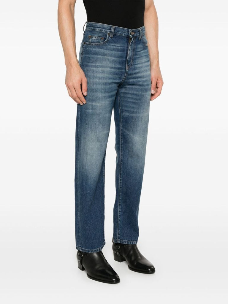Blue Authentic Straight-leg Jeans
