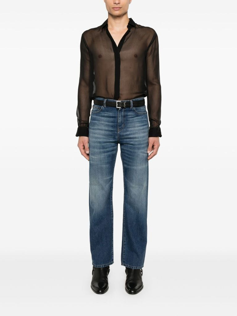 Blue Authentic Straight-leg Jeans