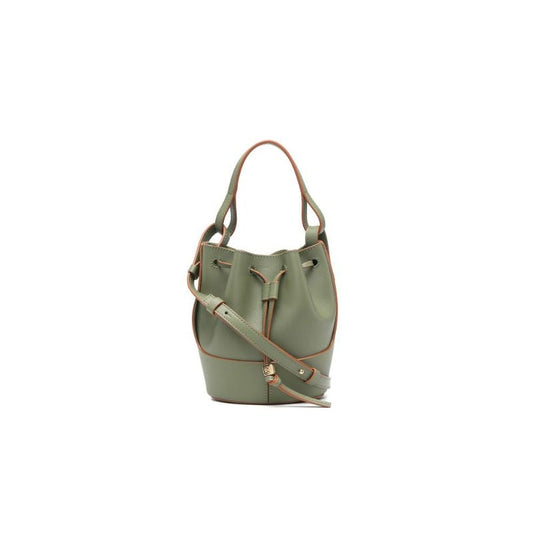 Green Balloon Mini Leather Bucket Bag