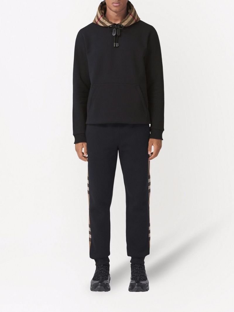 Black Checked Hoodie
