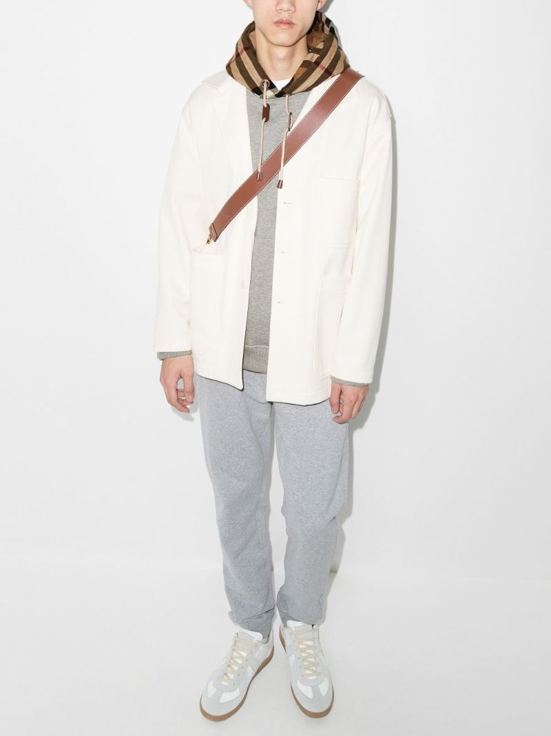 Vintage Check Contrast Panel Hoodie