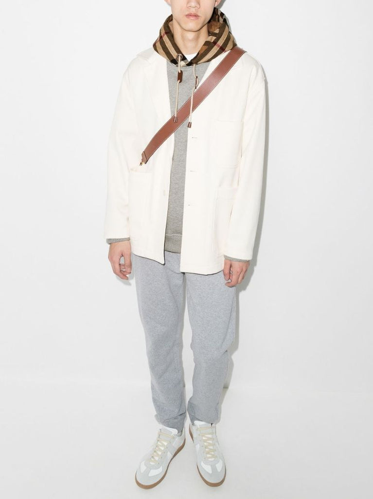 Vintage Check Contrast Panel Hoodie