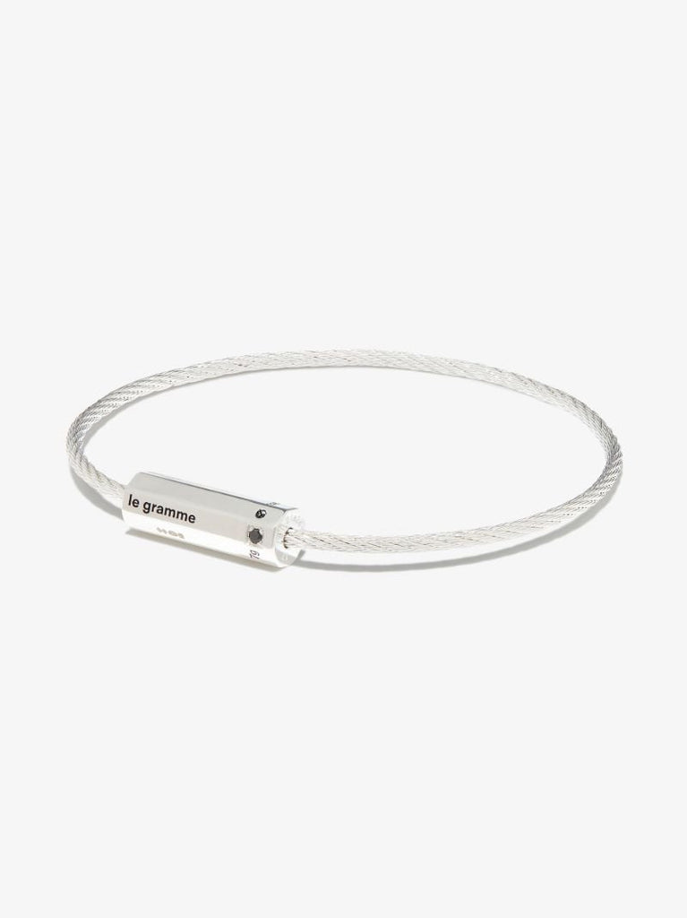 Sterling Silver Le 7g Polished Cable Bracelet
