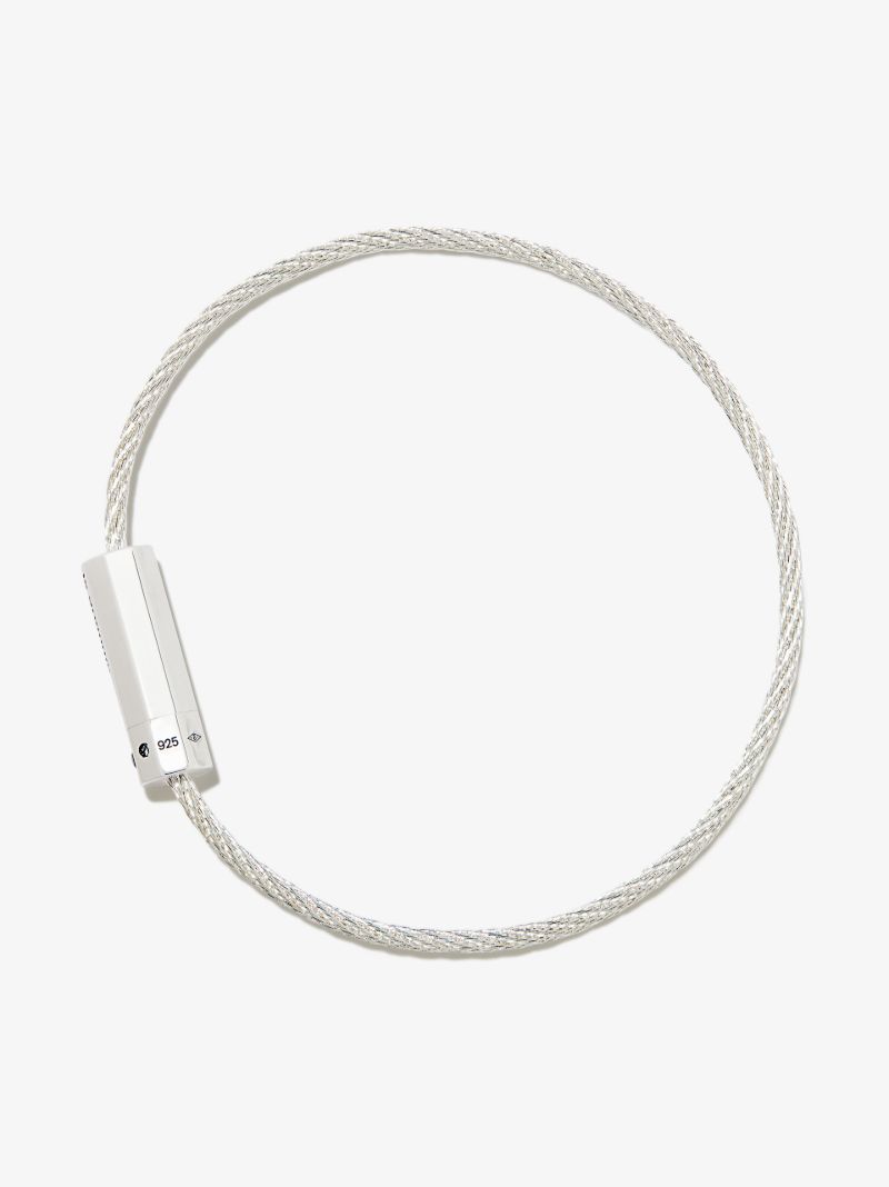 Sterling Silver Le 7g Polished Cable Bracelet