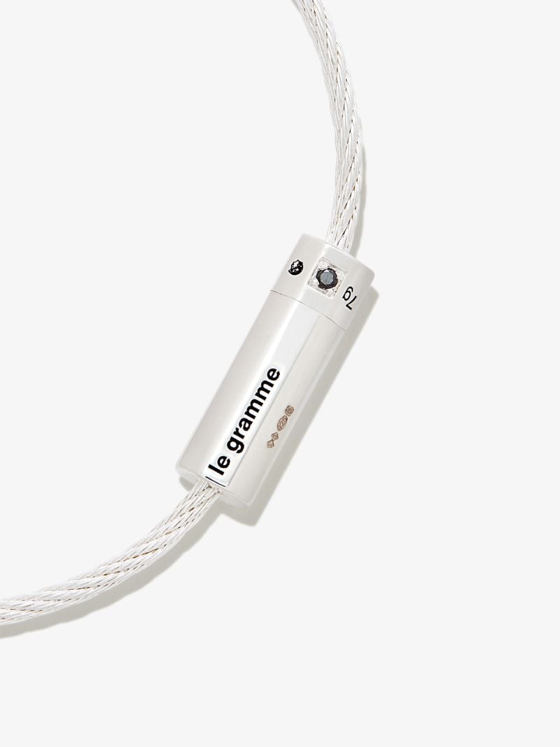 Sterling Silver Le 7g Polished Cable Bracelet