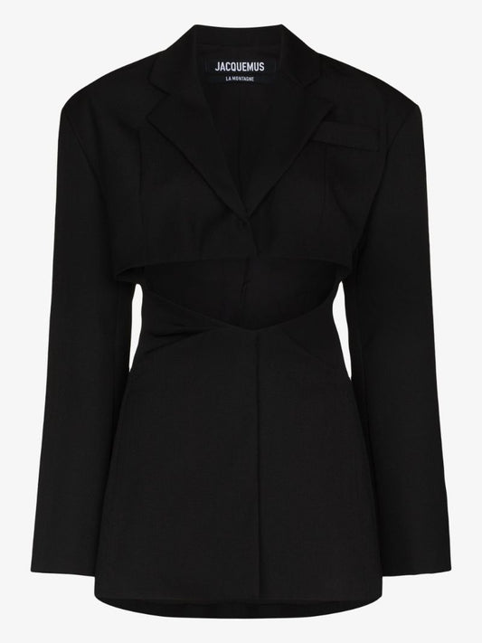 La Veste Arles Midriff Cutout Blazer