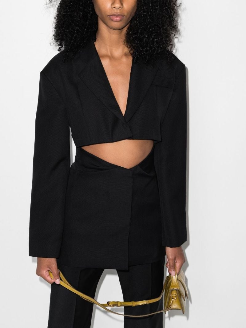 La Veste Arles Midriff Cutout Blazer