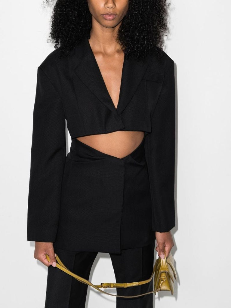 La Veste Arles Midriff Cutout Blazer