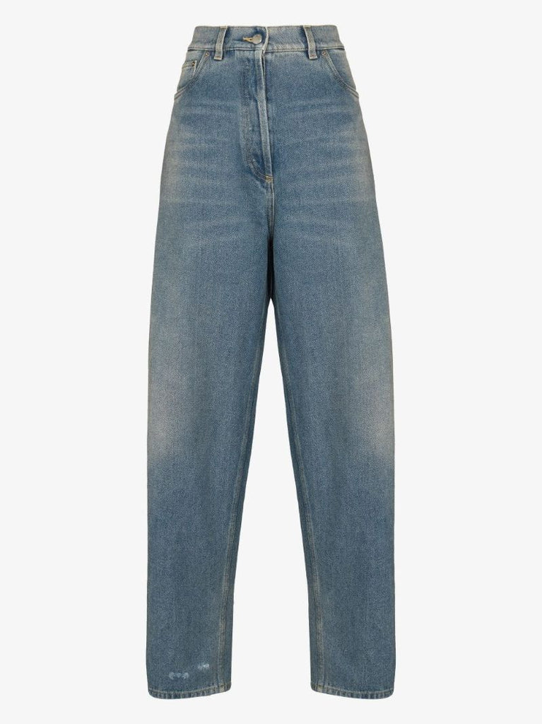 High Waist Straight Leg Jeans