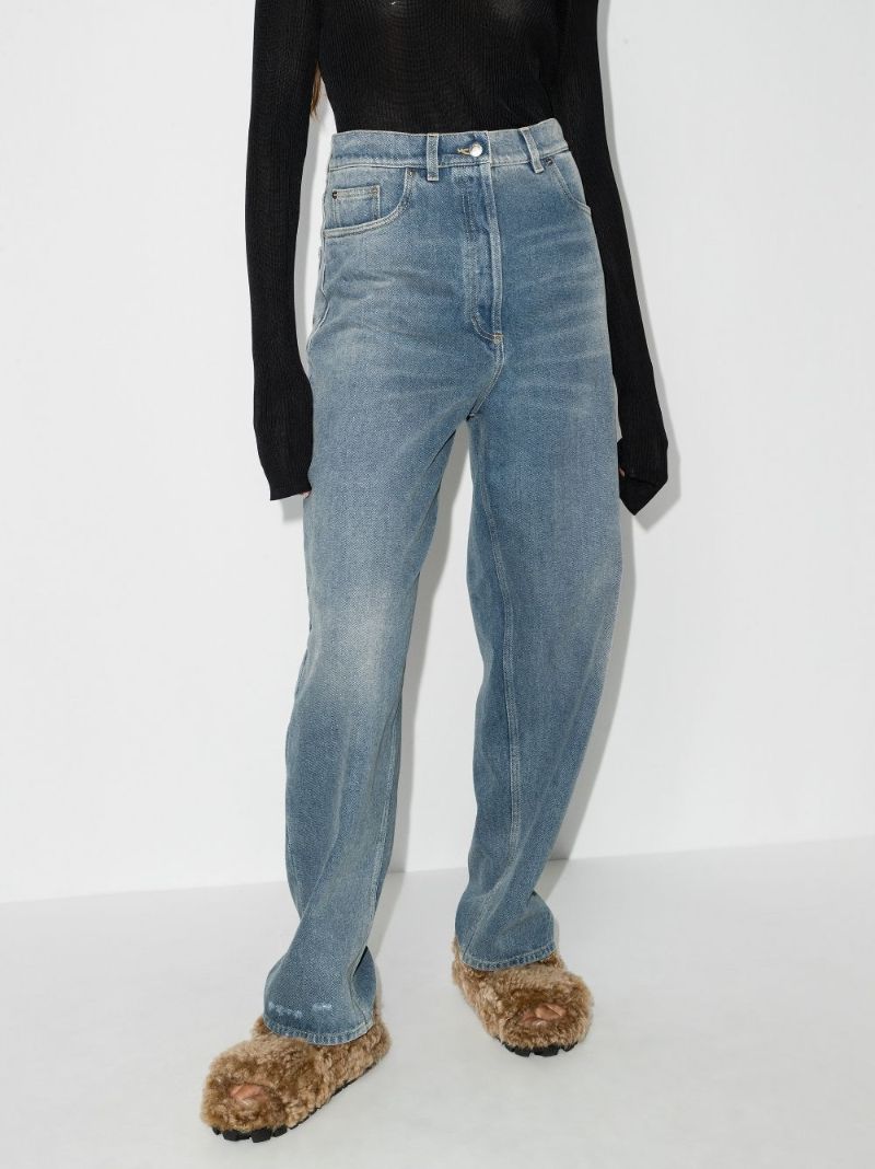 High Waist Straight Leg Jeans
