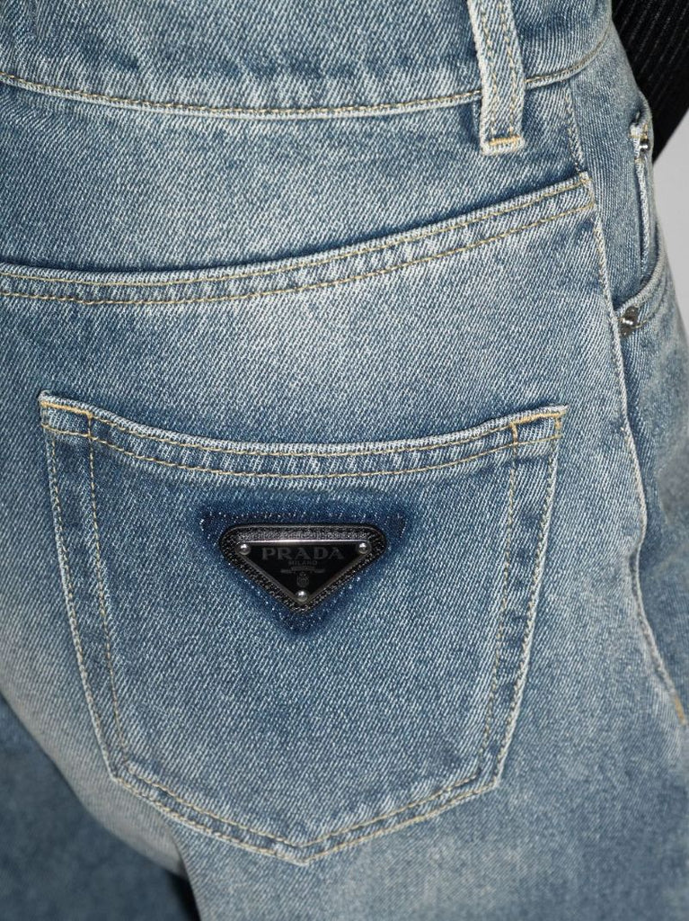 High Waist Straight Leg Jeans