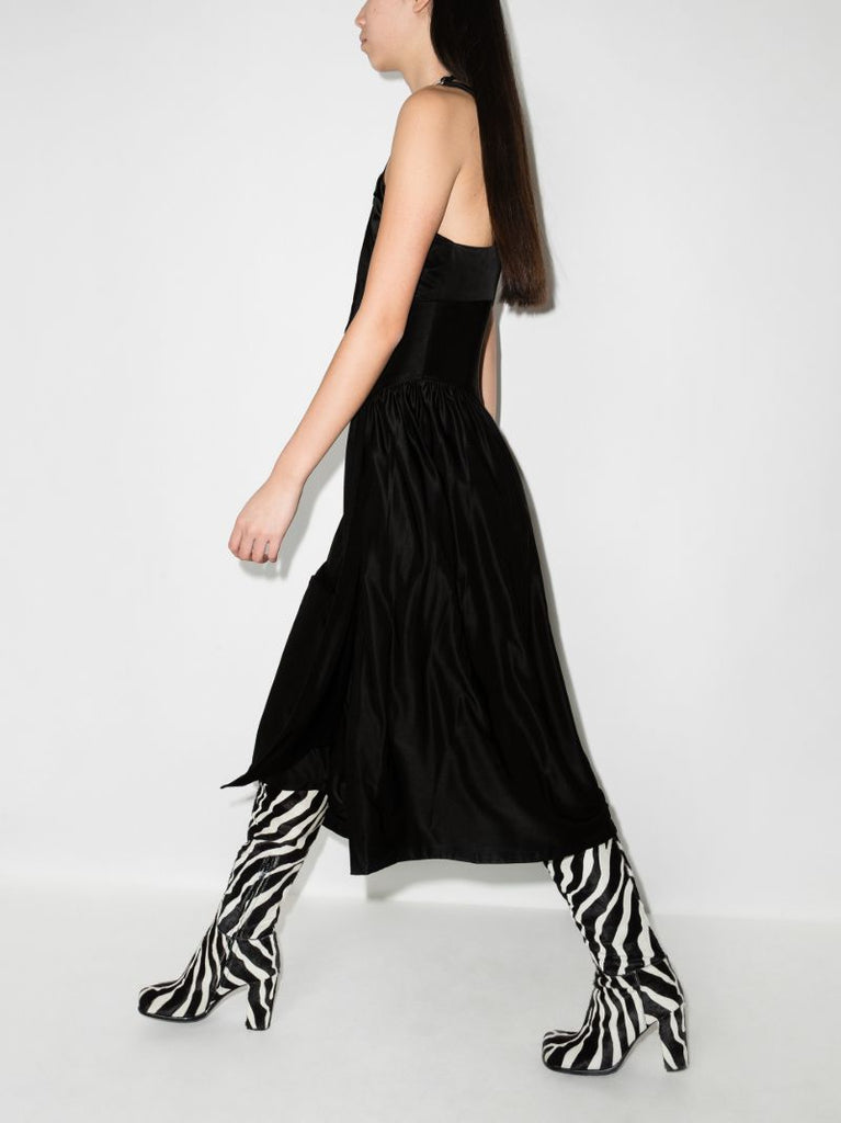 Halterneck Chain Midi Dress