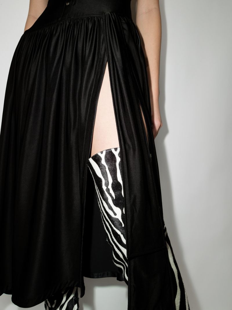 Halterneck Chain Midi Dress