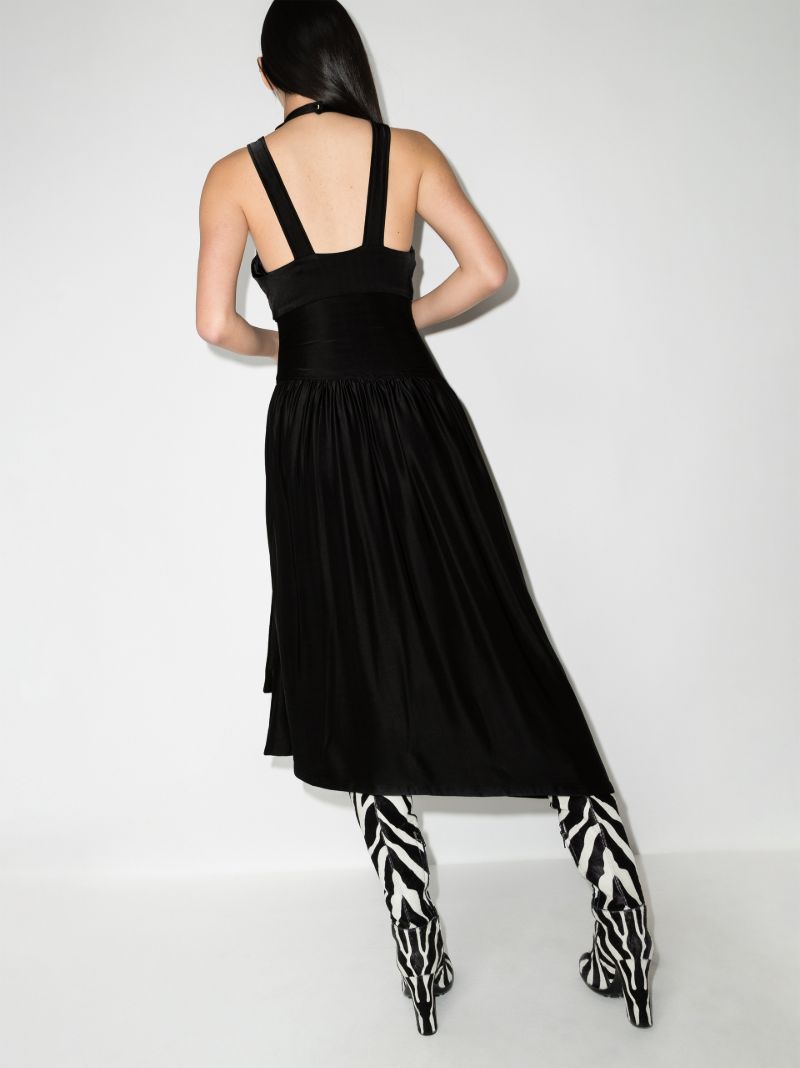 Halterneck Chain Midi Dress