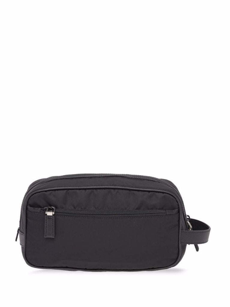 Black Re-nylon Wash Bag