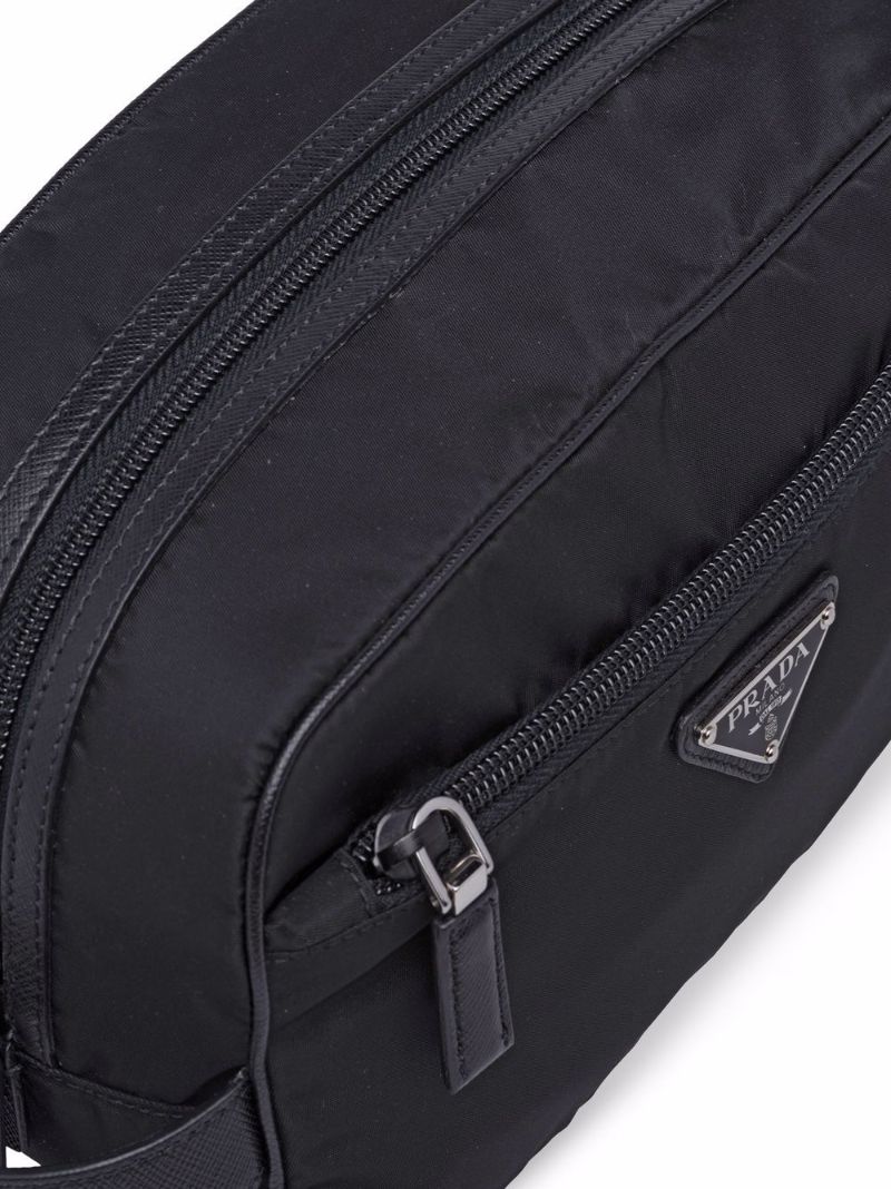 Black Re-nylon Wash Bag